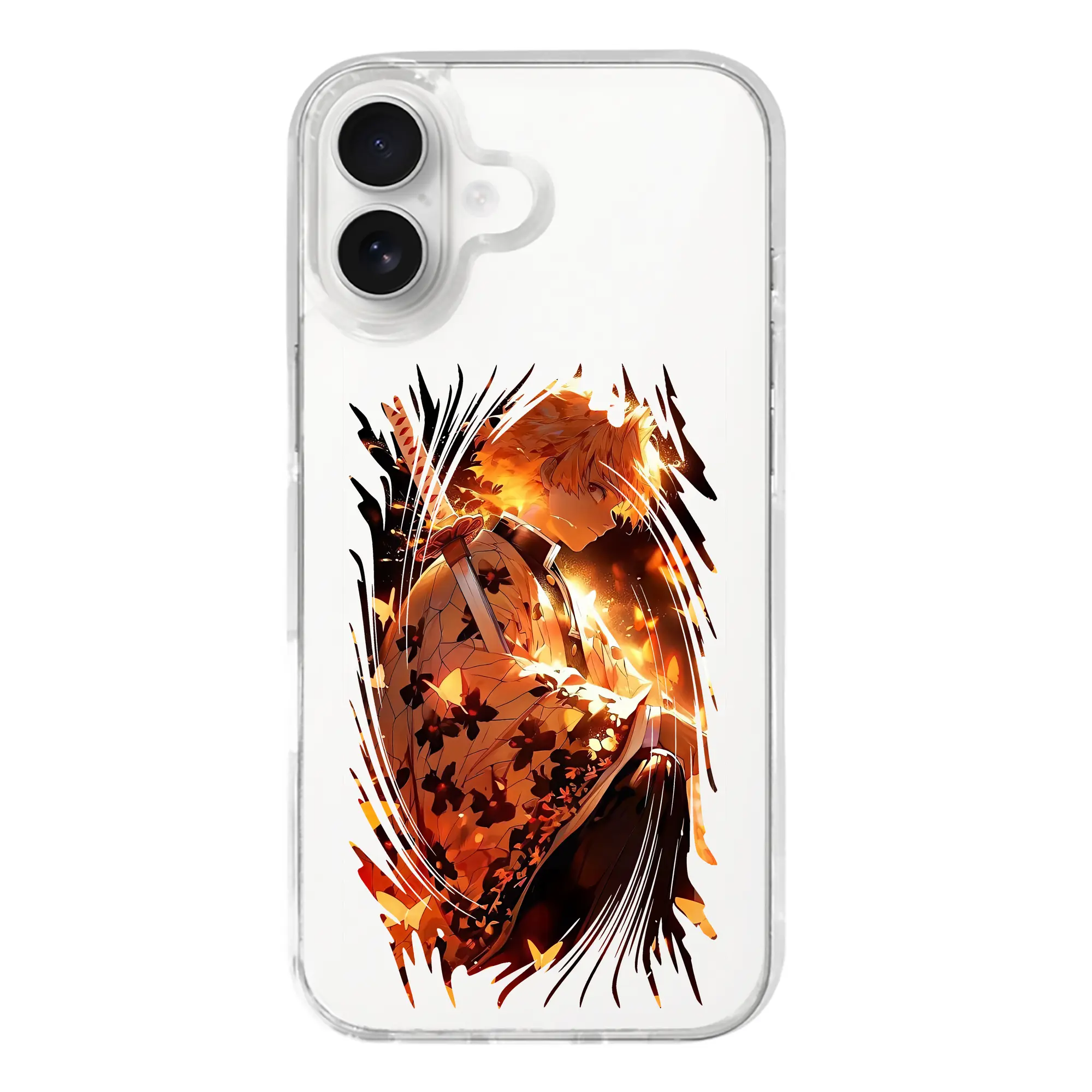 鬼滅の刃 グッズ,我妻 善逸 - iPhone 17シリーズ 透明スマホケース – 薄型・耐衝撃・精密フィット保護カバー